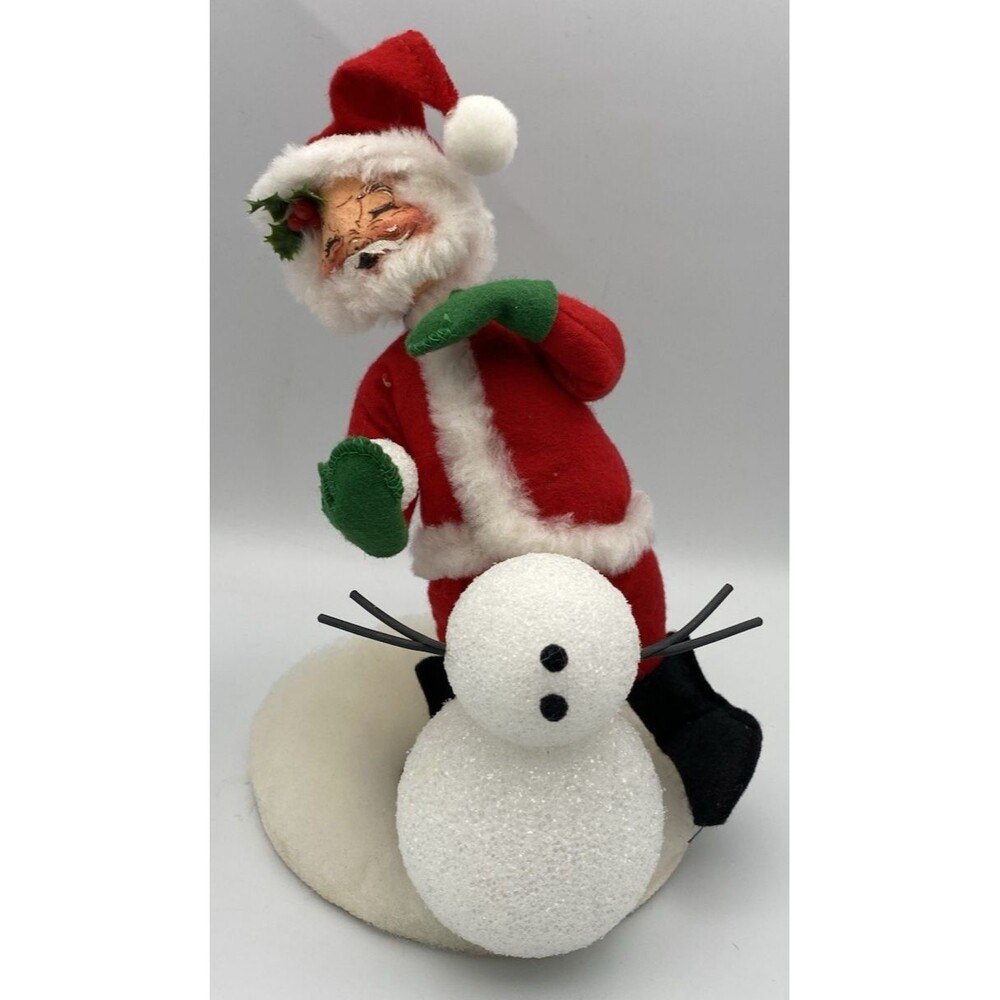 Vintage Annalee Christmas Snow Fun For Santa Snowman 7" Doll 1998 USA #5233